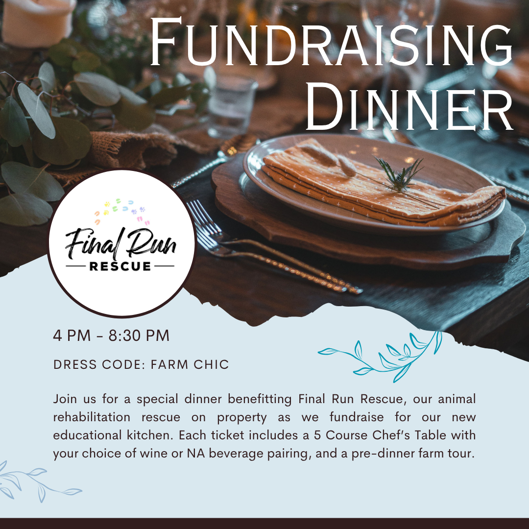 Fundraising Dinner for Final Run Rescue | Animal Rehabilitation Rescue | Saturday, November 21, 2026