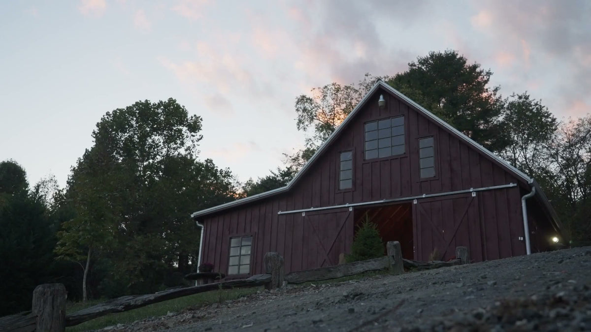 barn dusk poster