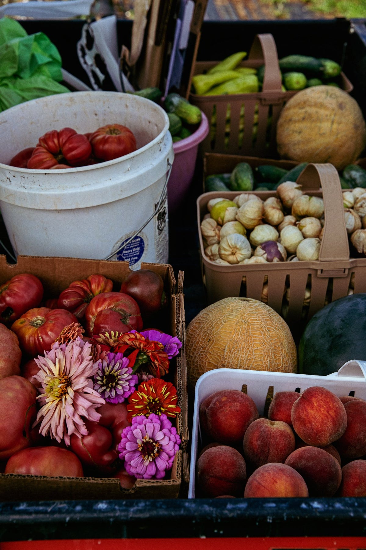 market produce crates
