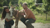 couple with donkey