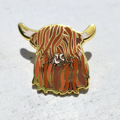 Highland Cow Pin